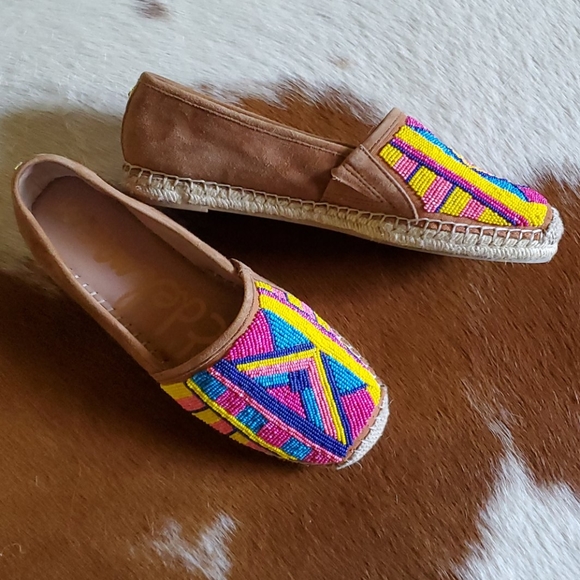 Sam Edelman beaded flats sz 8 - Picture 2 of 4